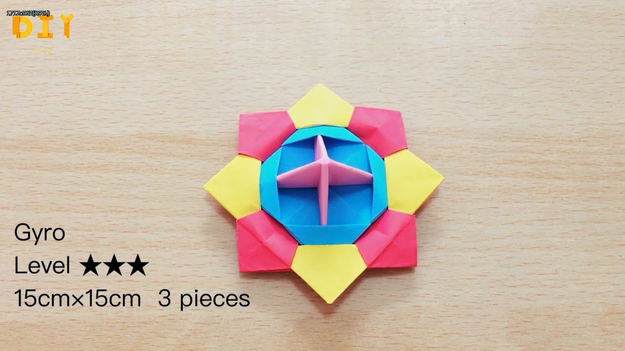 Origami Gyro - Level*** - DIY Show 陀螺折纸