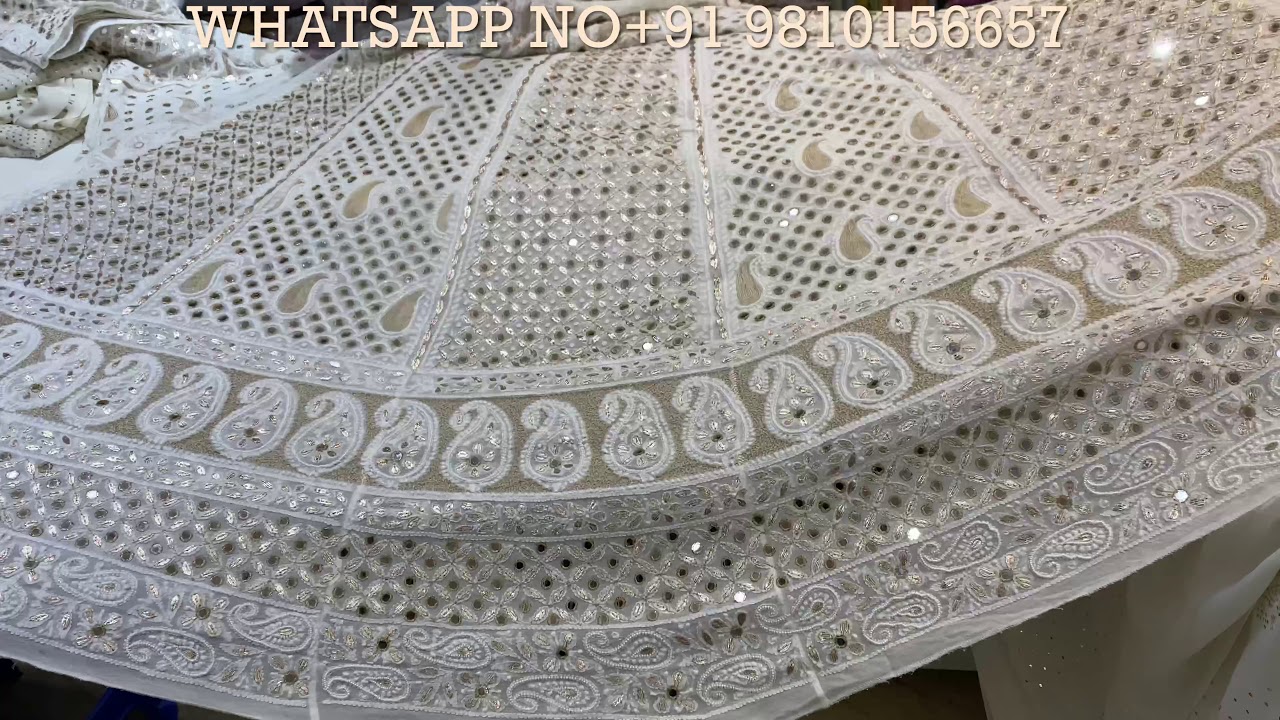 Beautiful chikan work,saree, Anarkali,suit-sets,Lehanga @Ramjisons delhi