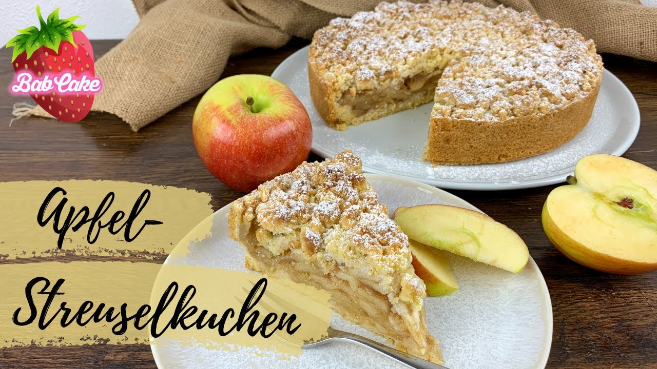Apfel-Streuselkuchen / klassisch, fruchtig und lecker / Apfelkuchen mit Streuseln / BabCake