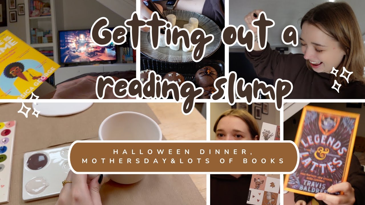 Get out of a reading slump | two week vlog