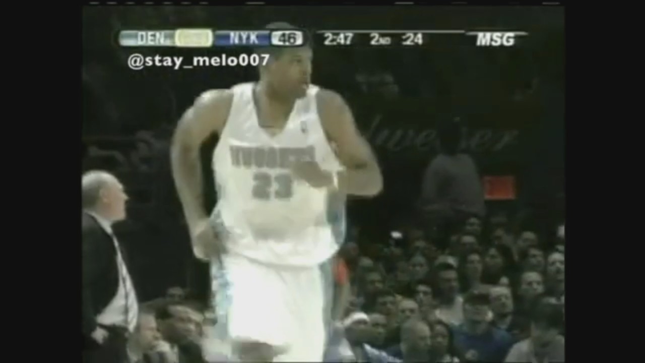 Marcus Camby 10 Pts 18 Rebounds 5 Blk @ Knicks, 2005-06.