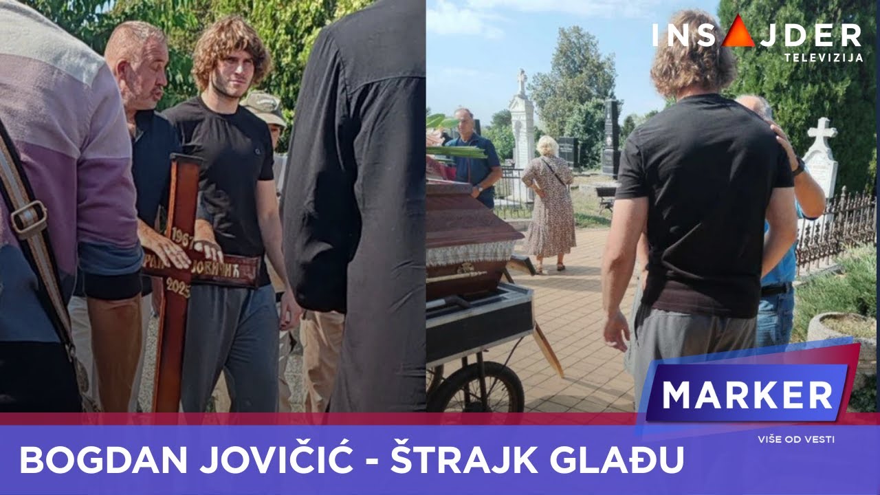 Student sa lisicama na očevom grobu: Bogdan Jovičić peti dan štrajkuje glađu