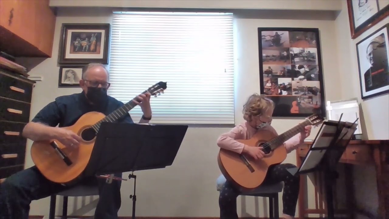 Carulli: Duet Op. 27 No. 3 for Student-Teacher. Manon Bergman & Alberto Ubach, guitars.