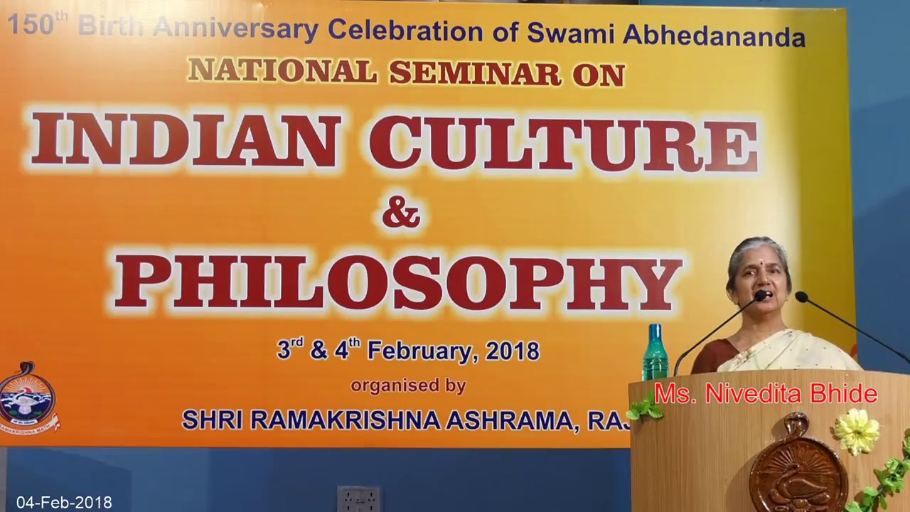 'Women Empowerment according to Indian Culture & Philosophy' by Padma Shri Nivedita Raghunath Bhide