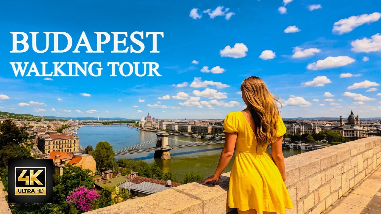 Budapest Walking Tour 2025 , Buda Castle & Fisherman’s Bastion in 4K
