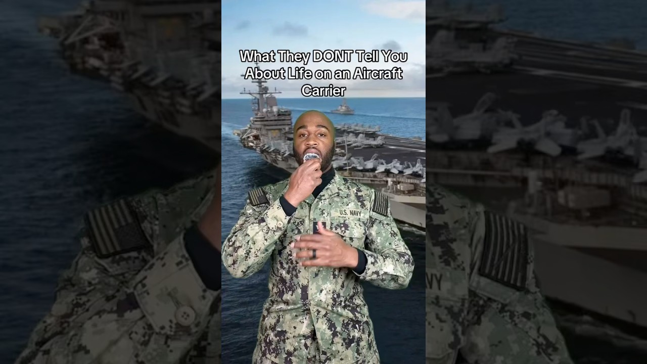 What they DONT tell you about life on an aircraft carrier #military #miltok #navy #foryoupage #fyp