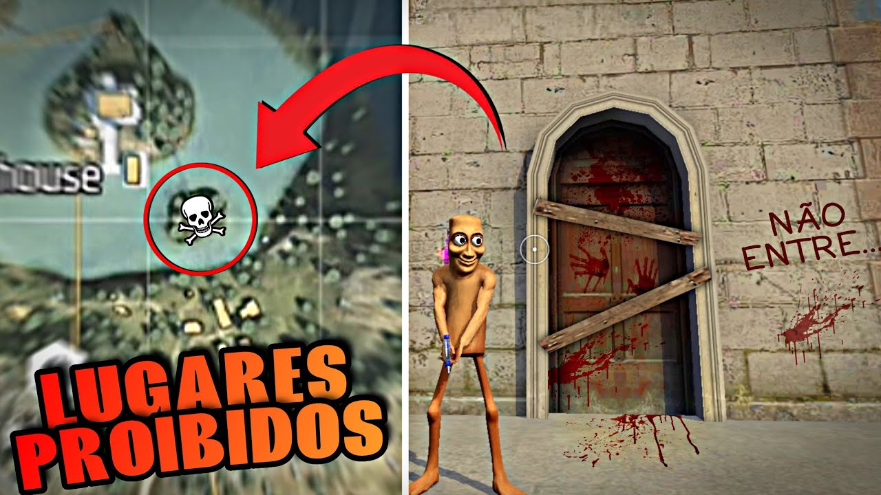 4 Lugares PROIBIDOS que Você NUNCA Deve Visitar no FREE FIRE... (Segredos do Free Fire)
