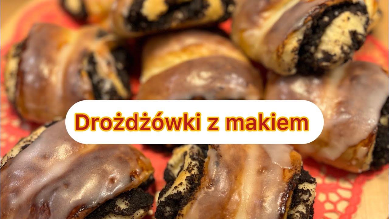 Drożdżówki z makiem,przepyszne