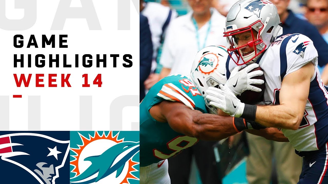 Patriots vs. Dolphins Week 14 Highlights | NFL 2018