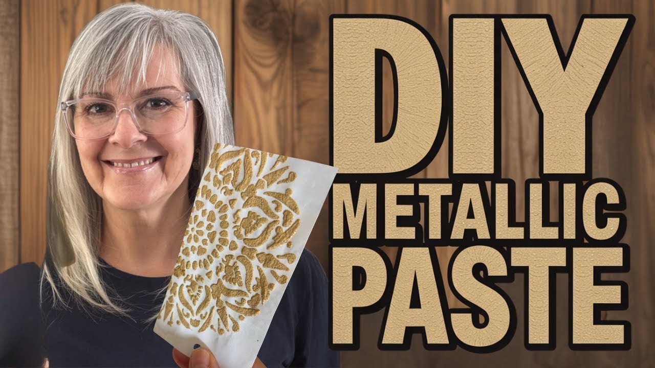 I Made Metallic Stencil Paste at Home… and It’s BETTER Than Store-Bought!