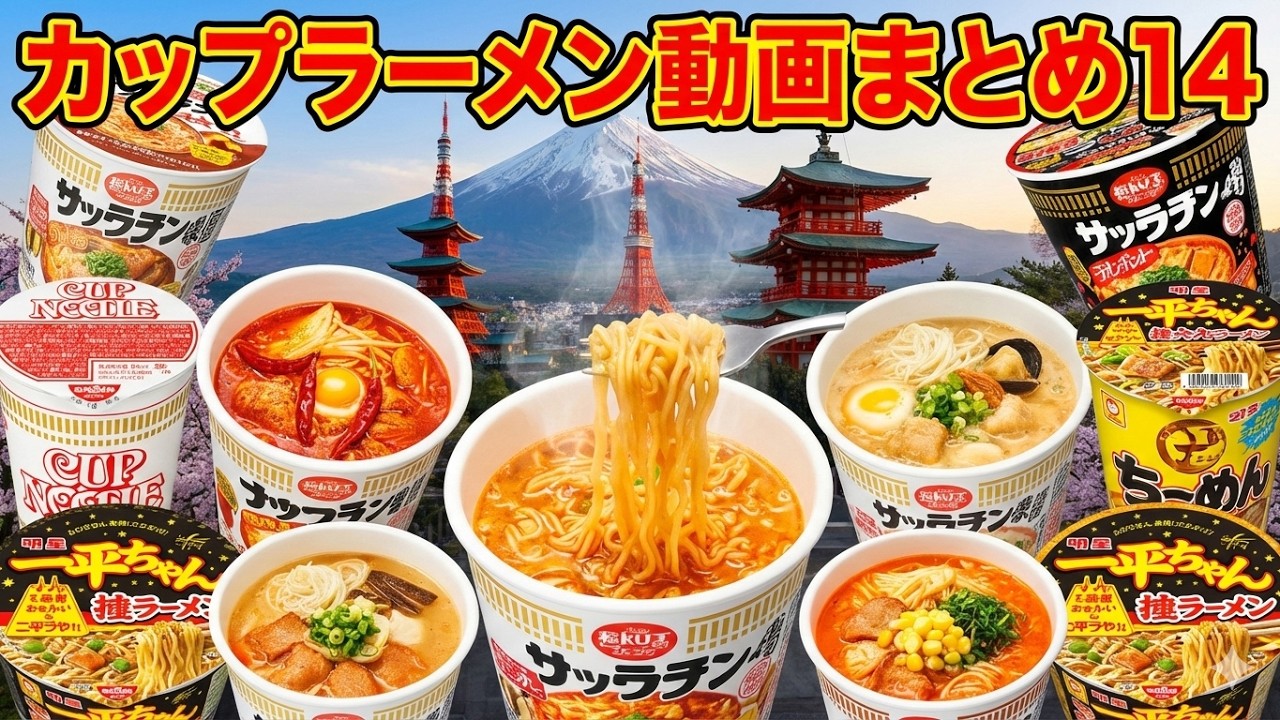 【カップ麺】カップ麺まとめ動画14