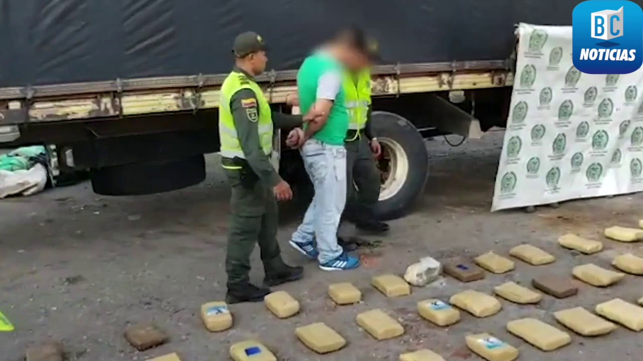 Incautación droga en camión
