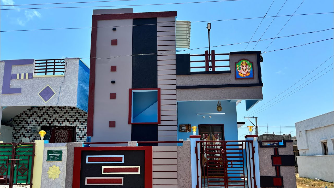 సెంటున్నర లో కట్టిన హౌస్ | New House model in Low price | 1.5 Cents House models | Telugu #hometour