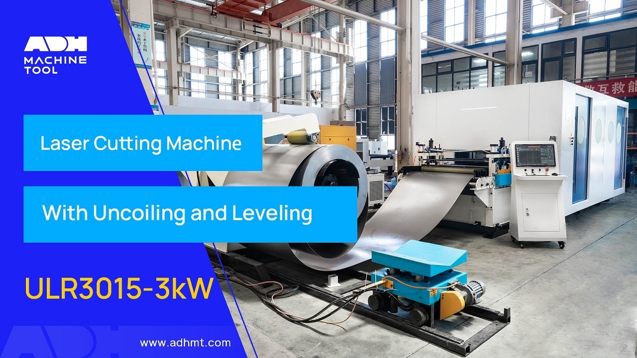 ULR3015 3kW Laser Cutting Machine with Uncoiling and Leveling Function