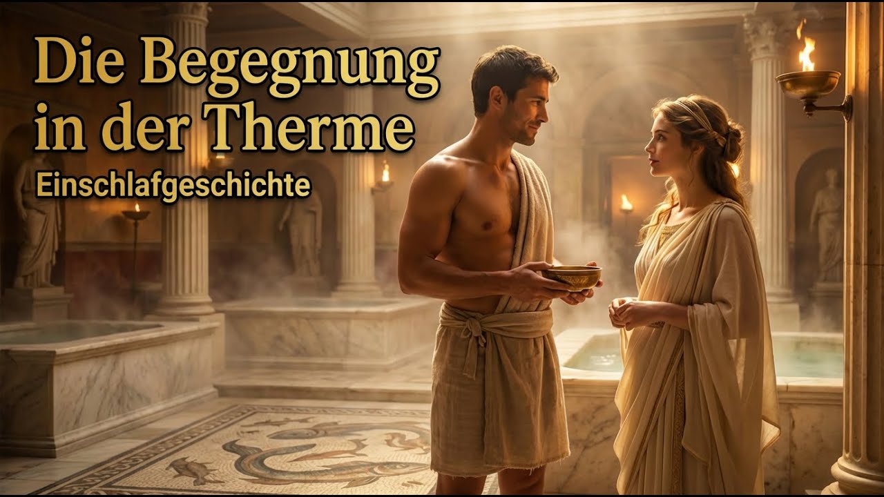 Geheimnisvolle Nacht in der römischen Therme | Beruhigendes Hörbuch zum Einschlafen