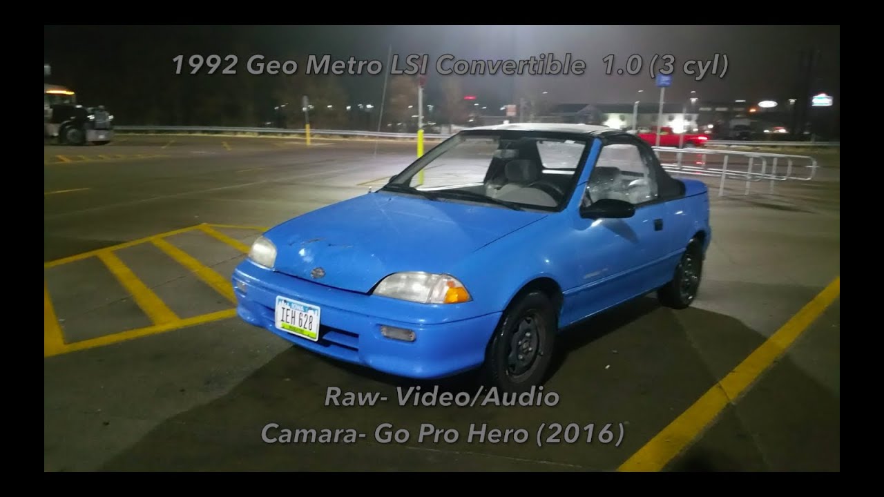 1992 Geo Metro Convertible LSI - POV Night Drive