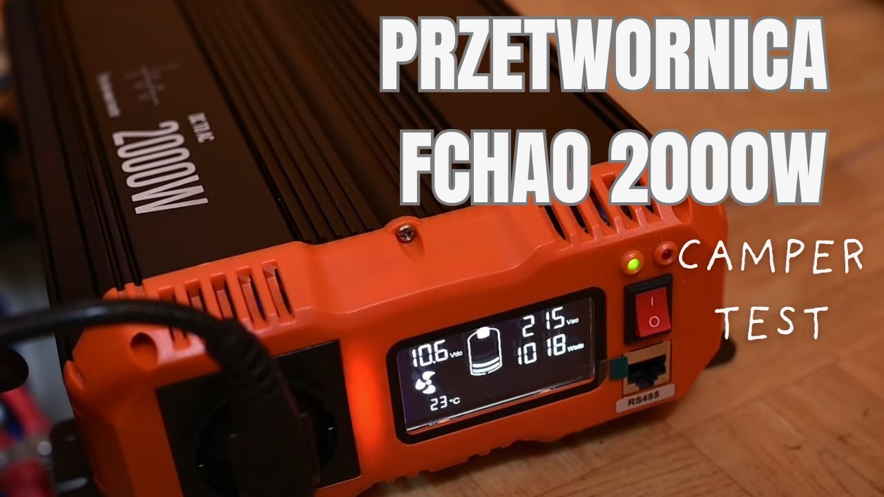Chińska przetwornica Fchao 2000w do kampera, czy uruchomi się suszarka na 100ah kwasie?