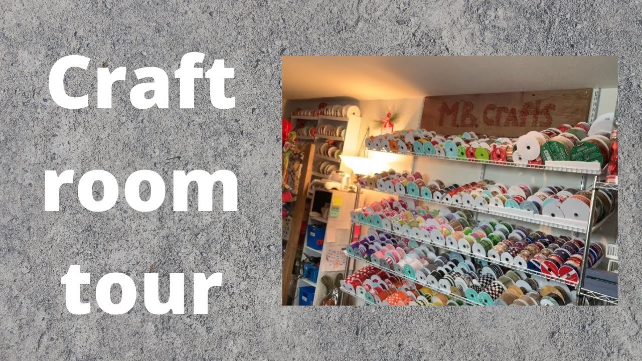 Craft/wreath room tour