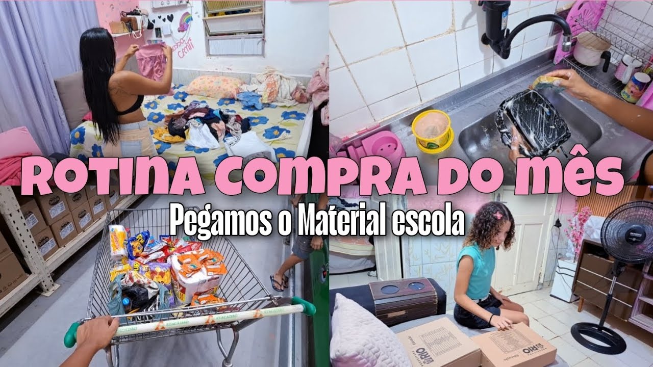 Rotina Saiu Do Meu Controle♡ Compra Do Mês Para 4 Pessoa 