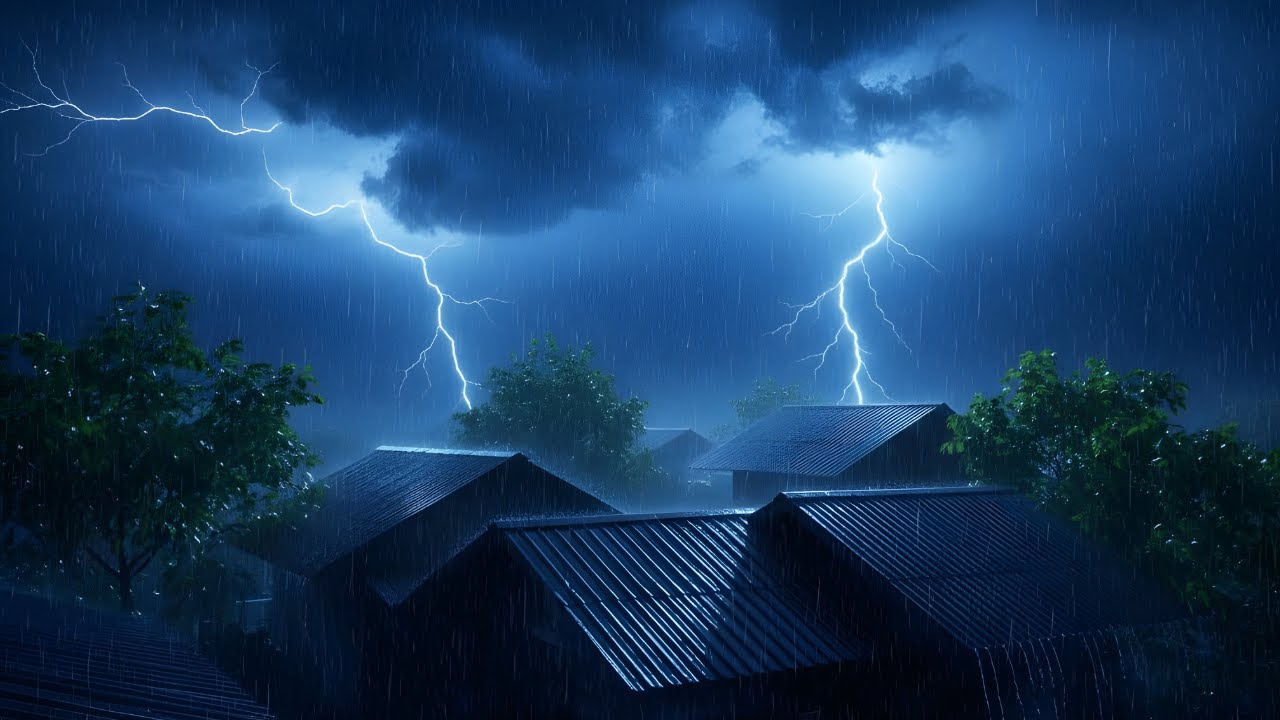 99% Fall Asleep Instantly | Soft Rain Sounds with Distant Thunder for Deep Night Sleep VOL 10