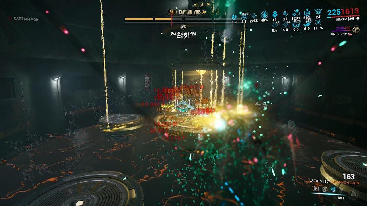 Warframe Steel Path Hardmode Boss Janus Captain Vor Tenens IX Sporoi Challenge Oraxia Laetum