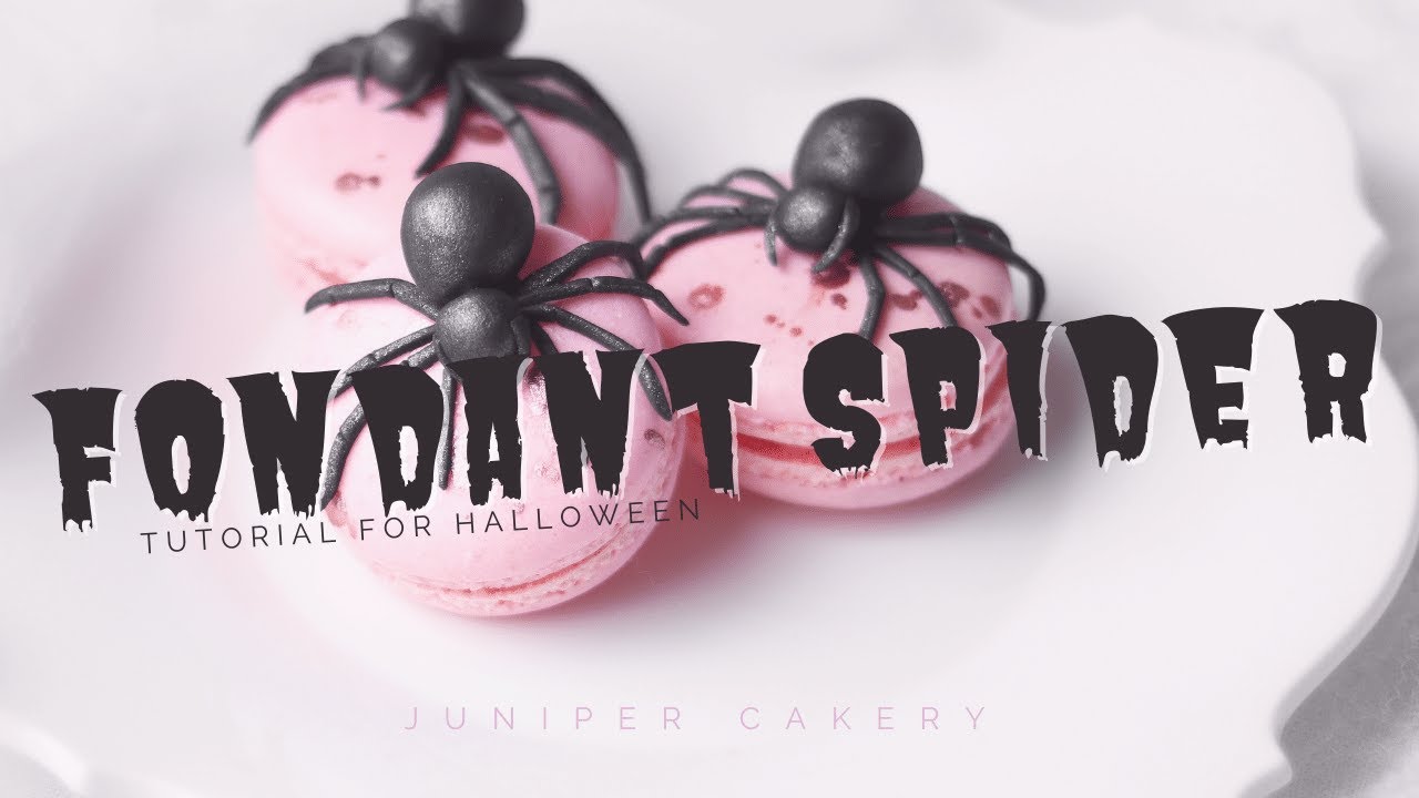 Make Cool Fondant Spiders for Halloween! 🕷️