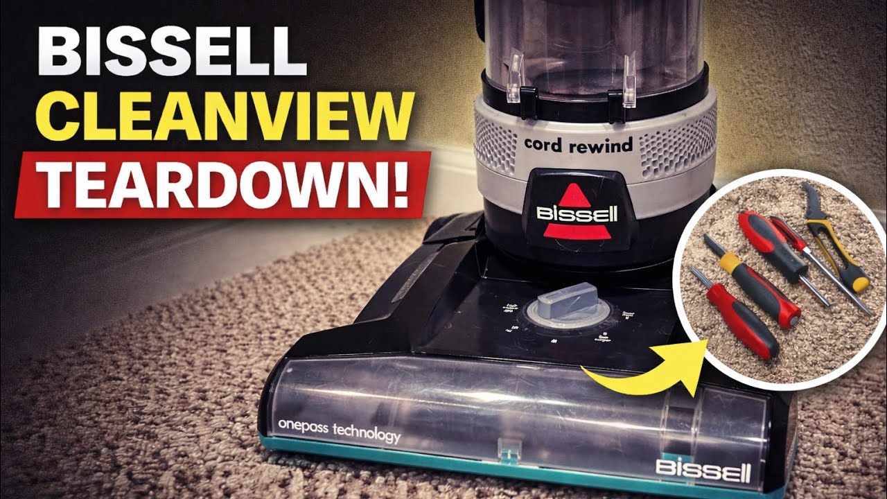 Bissell Cleanview Rewind 3676 / 3534 Full Teardown and Service