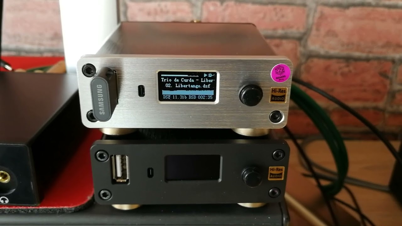 Sabre ES9038 & AKM4490 SACD ISO DSF 11.3MHz DSD256 PCM32bit/384kHz Flac Wav player and USB DAC
