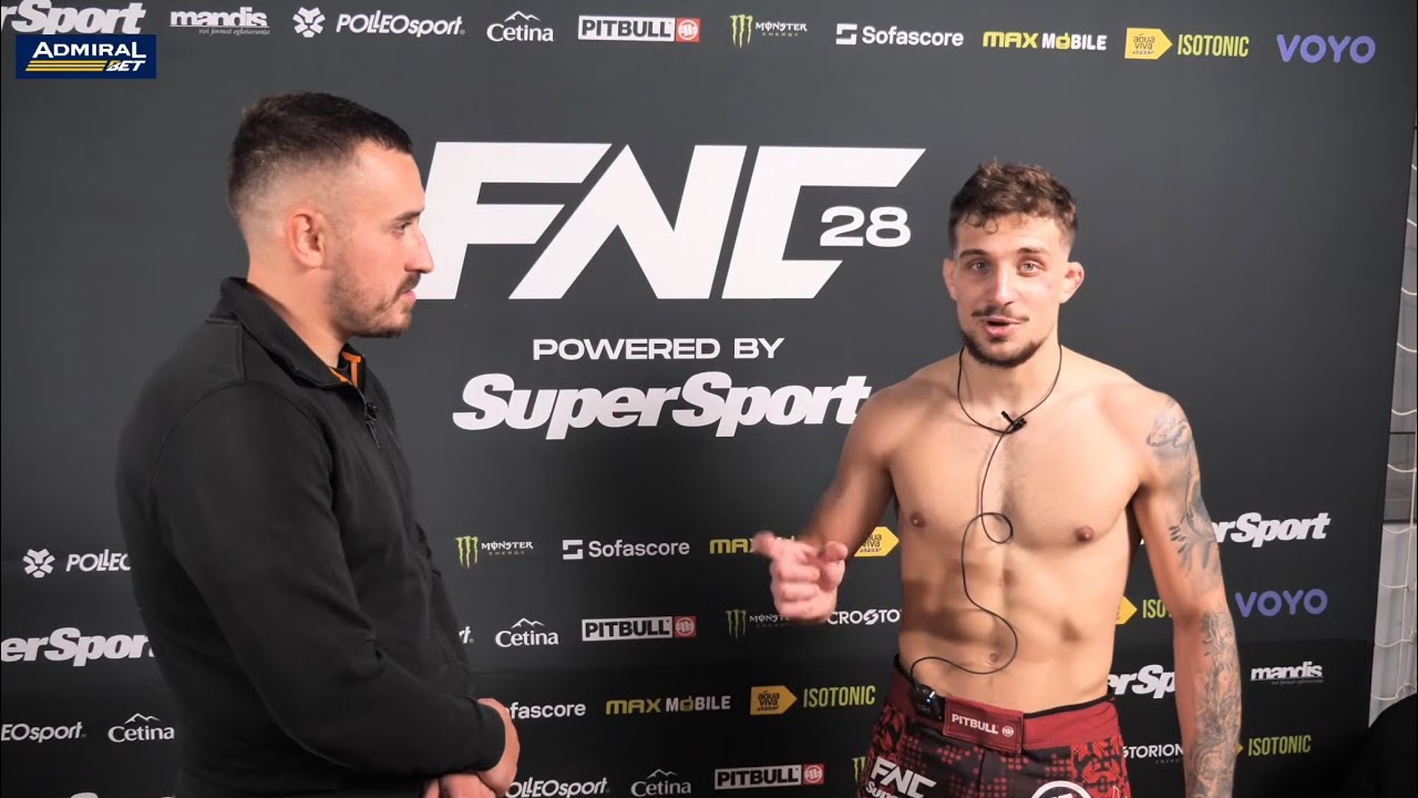 INTERVIEW | Luka Pisarić nakon pobede na FNC 28 🗣️ Želim borbu u Beogradskoj Areni !