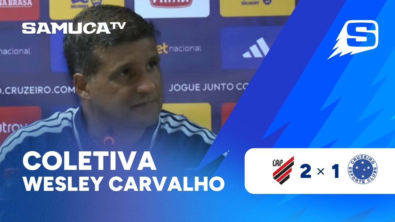 COLETIVA DO TÉCNICO WESLEY CARVALHO APÓS ATHLETICO-PR 2x1 CRUZEIRO