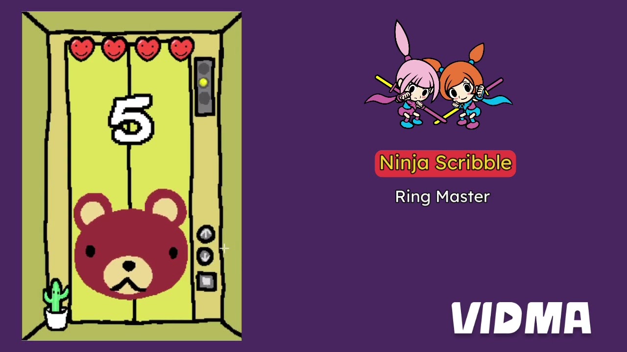 WarioWare: Touched! - Kat & Ana's Ninja Scribble Microgames - Ring Master