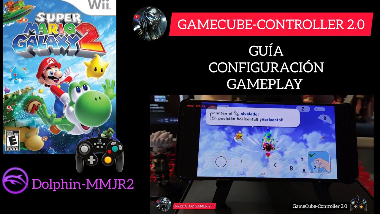 Super Mario Galaxy 2 GameCube-Controller 2.0 emulator Dolphin-MMJR2 Red magic 6 pro