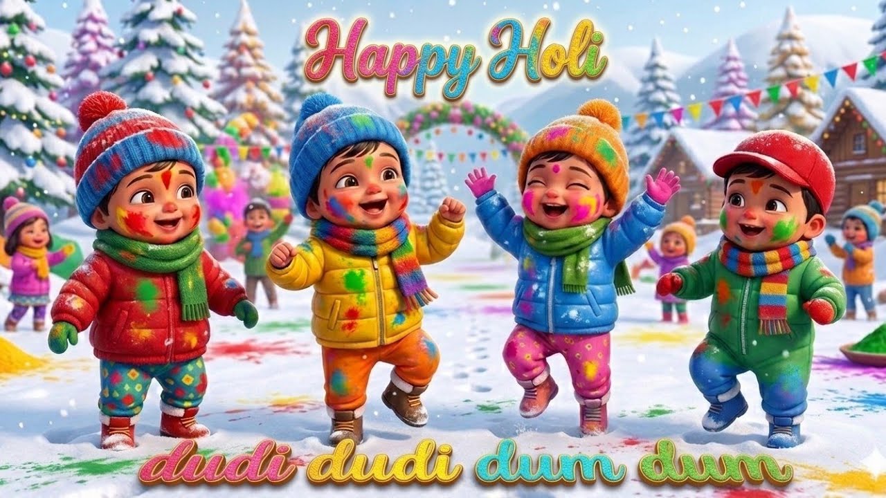 Holi Special - Dudi Dudi Dam Dam | Cutest Kids Dancing on Dudi Dudi Dam Dam #dudidudidam 