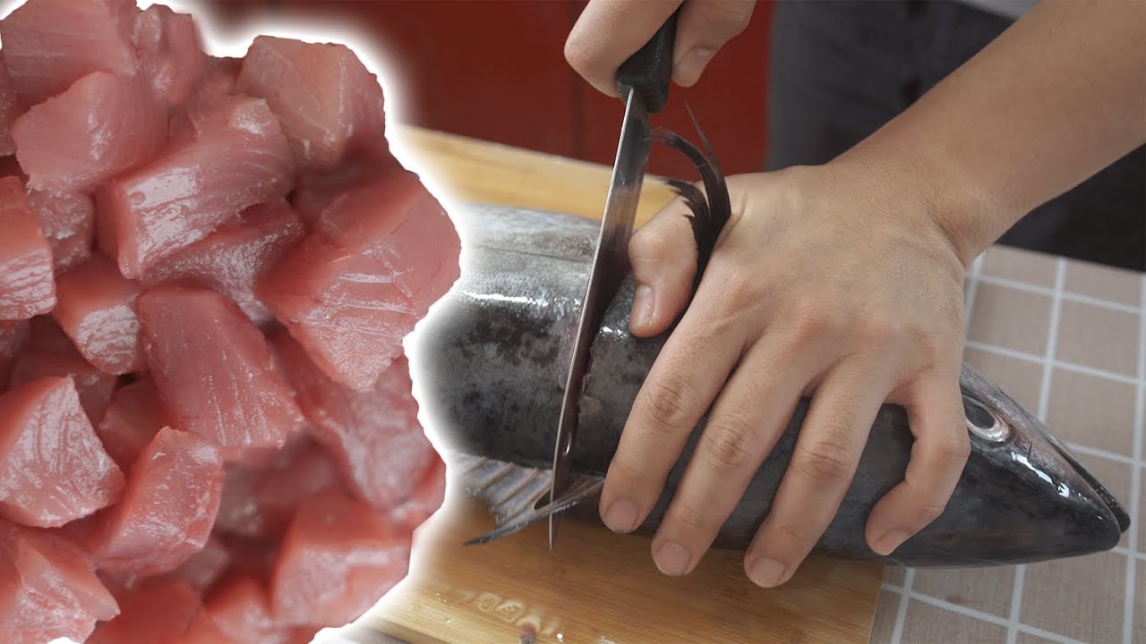 Paano mag hiwa ng isda for kinilaw o kilawin | Cutting Tuna for Sashimi | Pinoy Style