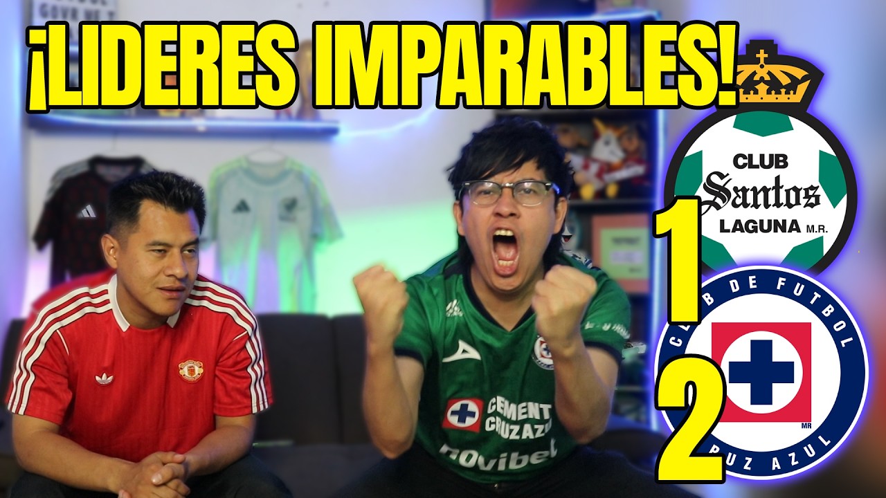¡SUFRIENDO! Reacciones SANTOS 1-2 CRUZ AZUL Jornada 9 Liga Mx