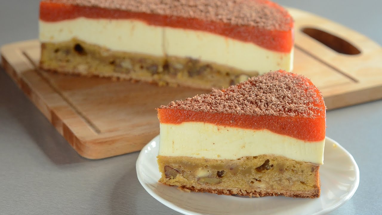 Cheesecake with Pumpkin Blondie and Jelly – Layer Pie Recipe