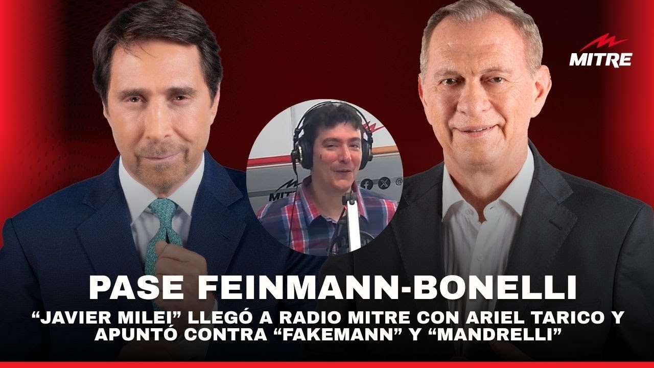 “Javier Milei” llegó a Radio Mitre con Ariel Tarico y apuntó contra “Fakemann” y “Mandrelli”