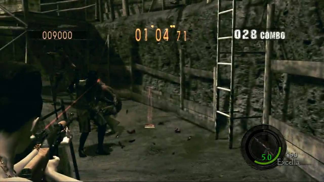Resident Evil 5 - Mercenaries Reunion - Solo - Mines - Excella