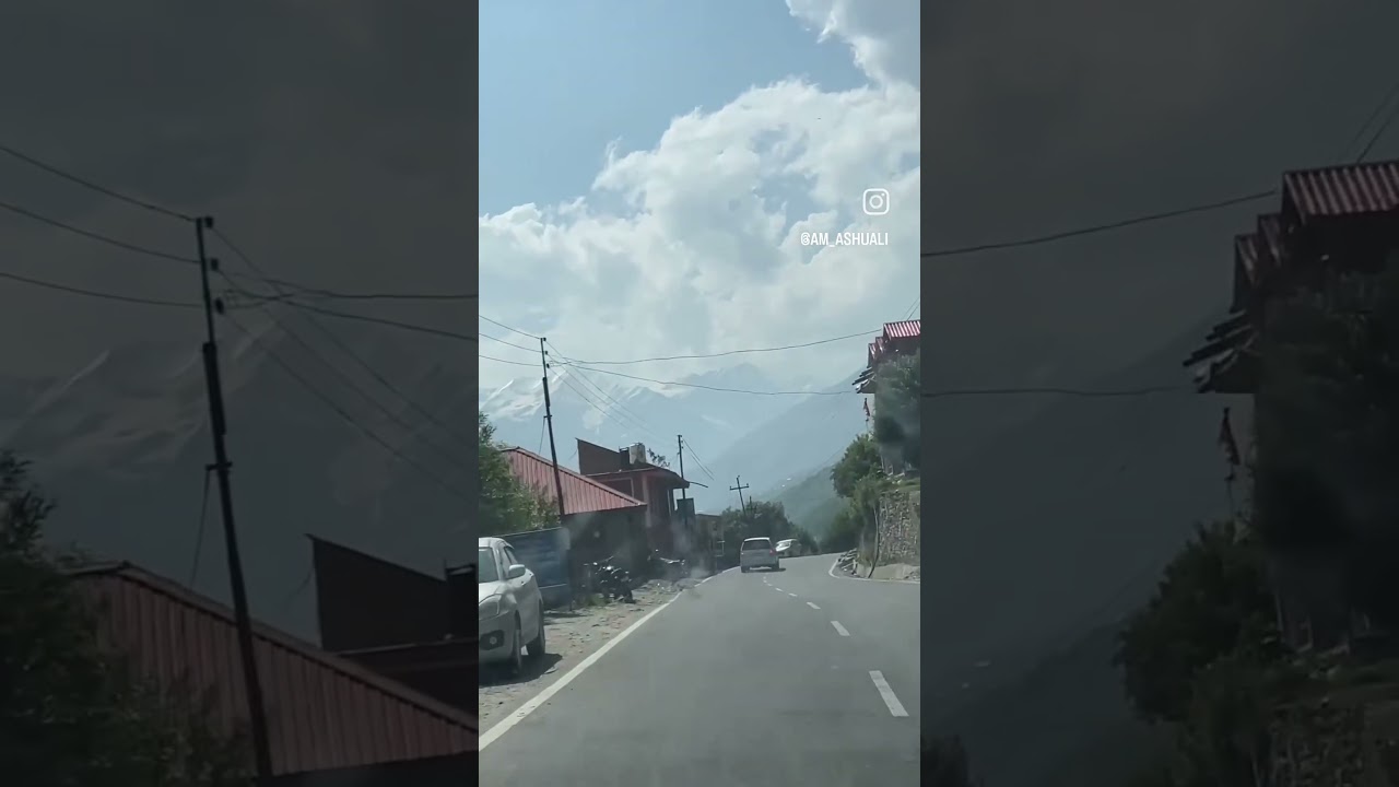#peacefuldrive #scenicjourney #travel #mountains #automobile #himalayantrip #sceniclandscapes