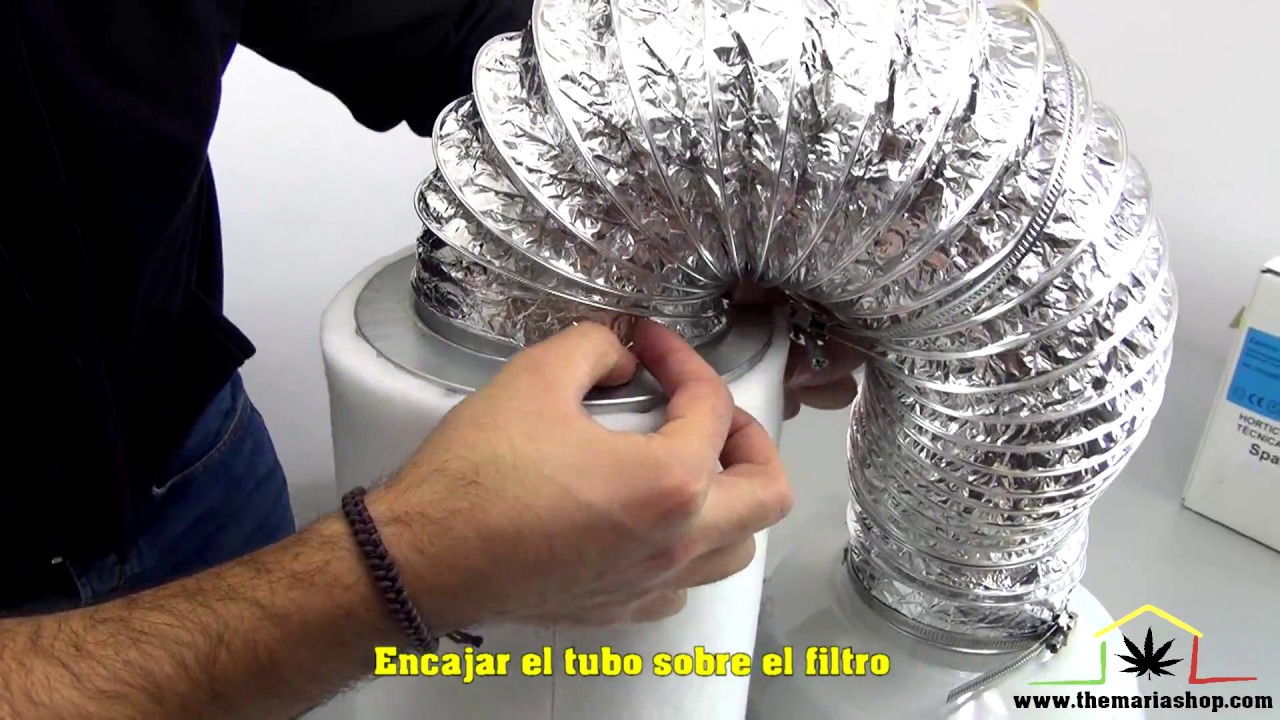 Montage filtre à charbon actif sur un extracteur d’air