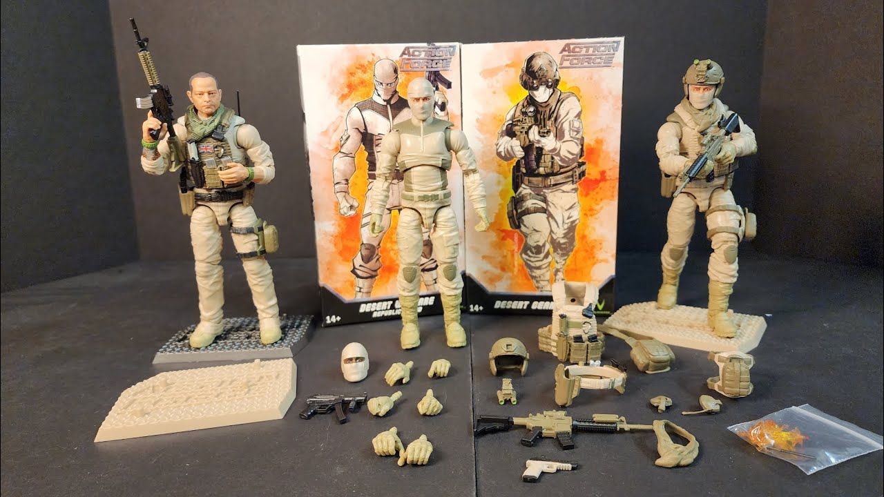 Valaverse Action Force Special Deployment Series Desert Troop and Desert Gear Pack