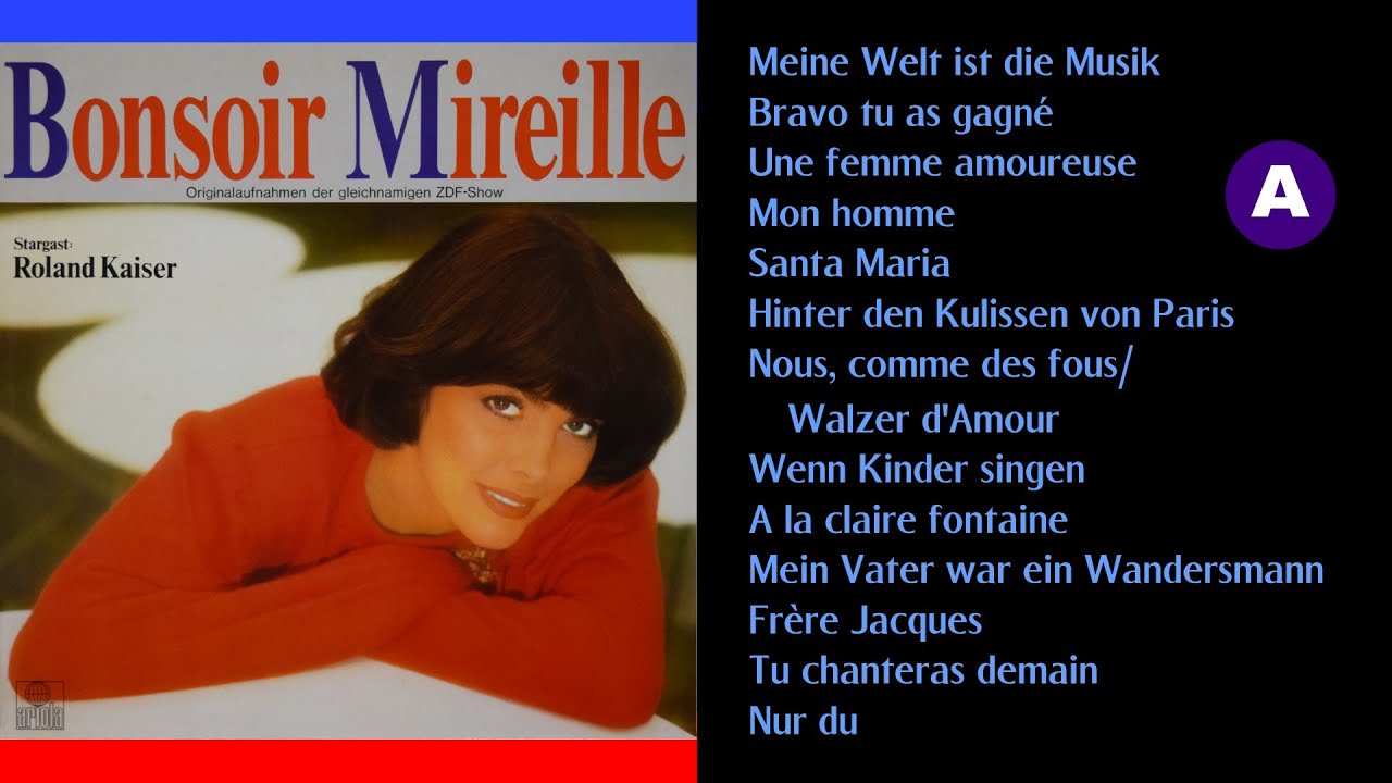 Mireille Mathieu (Bonsoir Mireille) Side-A _ Live