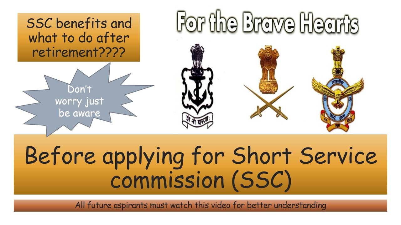 Things to know before joining Short Service commission (SSC)!! Difference between SSC and PC #SSB