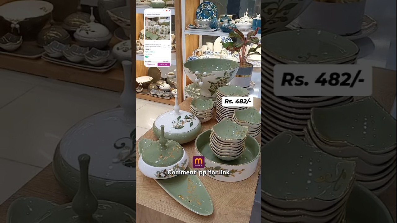Worth it Meesho Dinner set👍#meesho #kitchen#dinnersets#meeshohaul#products#shorts#viralvideo#yt