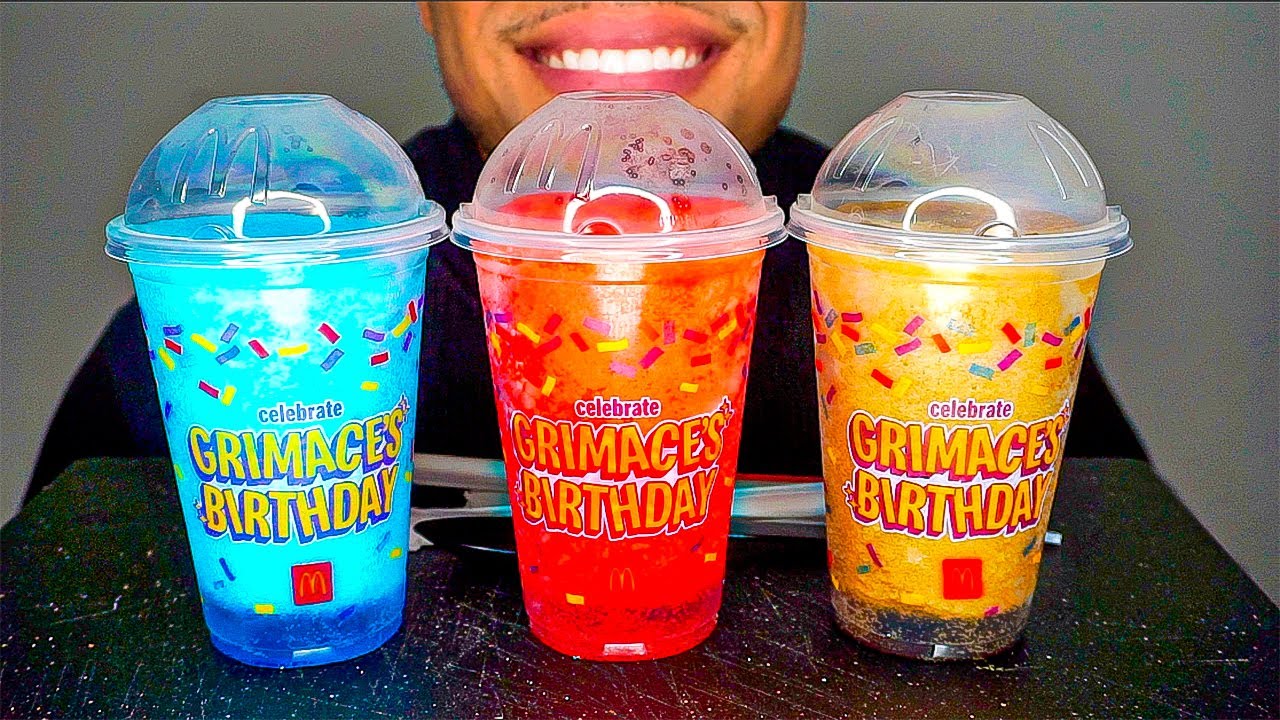mcdonald&rsquo;s frozen coke fanta blue raspberry hawaiian punch slushie drinking sweet treats mukban
