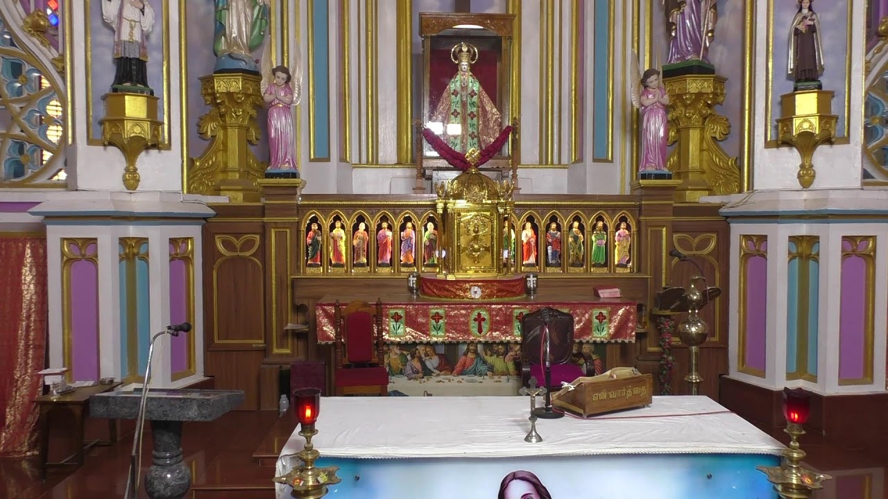 ༺♰༻ 🅛🅘🅥🅔 𝑽𝒂𝒅𝒂𝒗𝒂𝒊 𝑷𝒂𝒓𝒂𝒍𝒐𝒈𝒂 𝑴𝒂𝒕𝒉𝒂 - Festival Mass in Tamil -  2025 - திருப்பலி