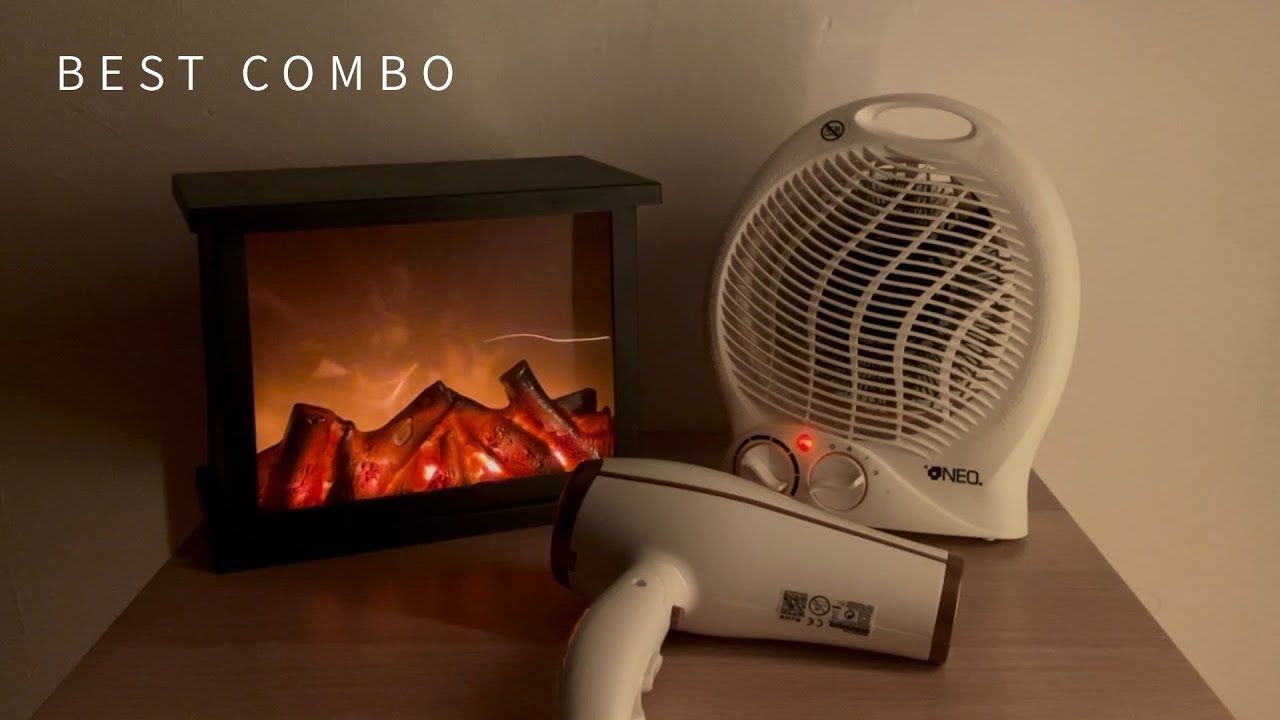 TAKE your SLEEP to the NEXT LEVEL with COMBO - FIREPLACE, FAN HEATER and HAIR DRYER SOUND (ASMR)