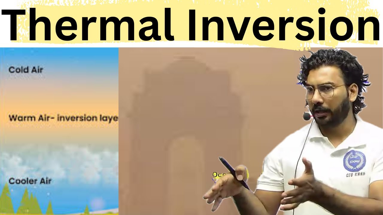 Thermal Inversion, Trade Wind Inversion, Delhi Winter Pollution Issue, Geokhan Academy
