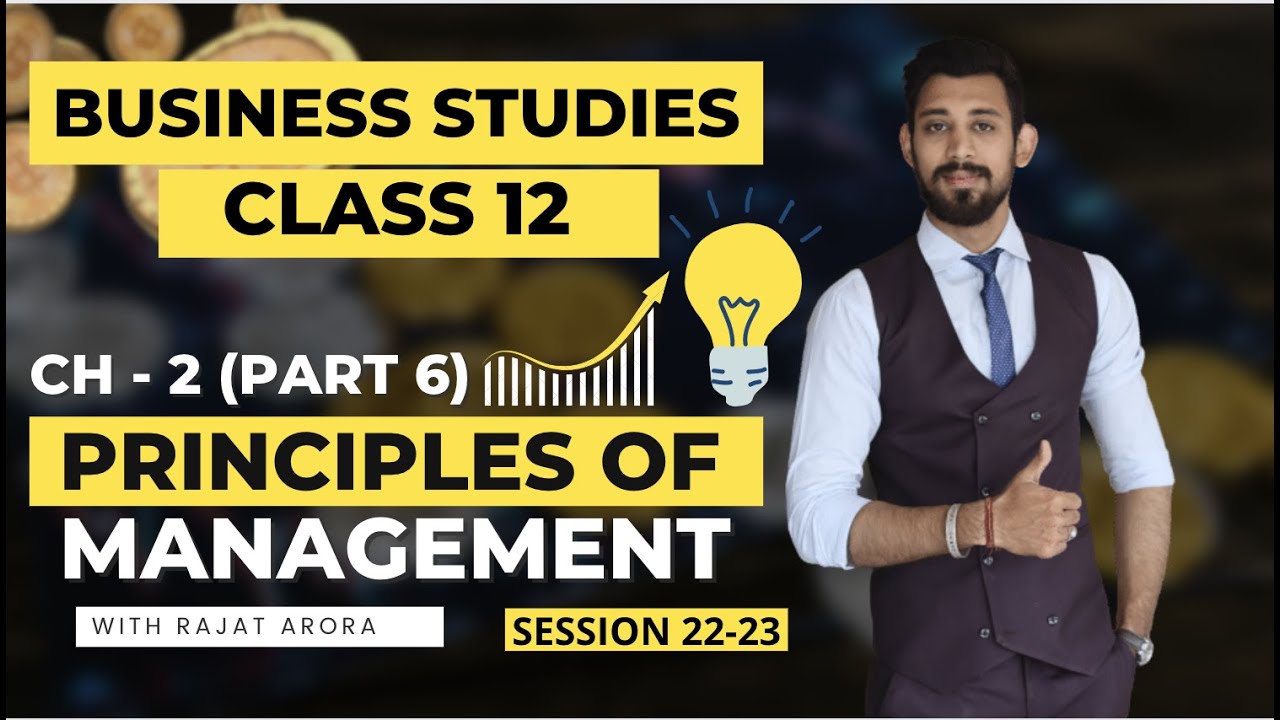 Principles of management | Class 12 | Business studies | Part 6