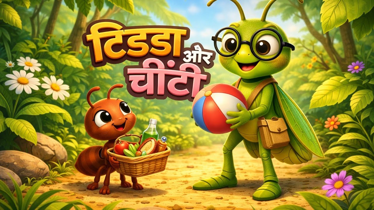  “चींटी और टिड्डा”। Chinti or Tidda  
